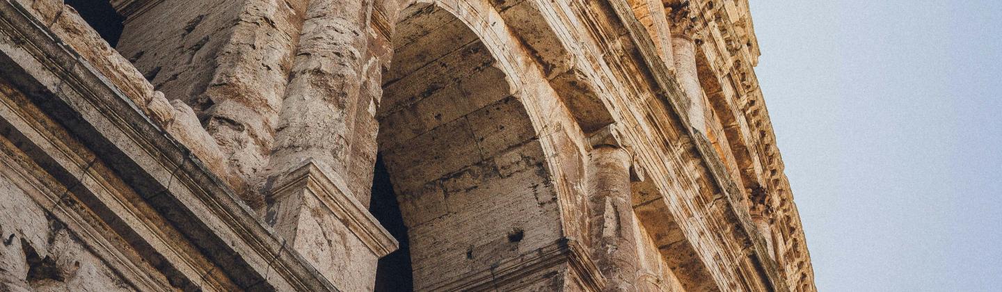 Close up of the Colosseum 