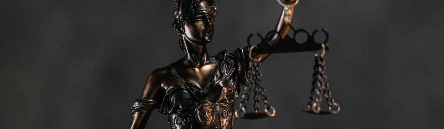 Figure of Justice holding scales